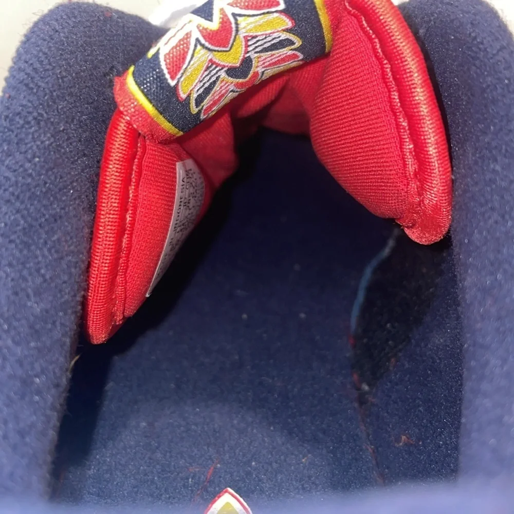 Adidas Low Legend Ink Red. Size 10.5.  Leather.‎ Red, Blue, White, Yellow.